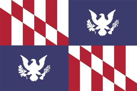 Us Flag In The Style Of Maryland Rvexillology