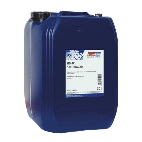 EUROLUB 20 L HD 4C SAE 20W/20