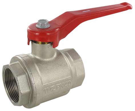 Pressure Relief Female Female Bsp Cylindrical Ball Valve Pn 40 1 1 2 Senga