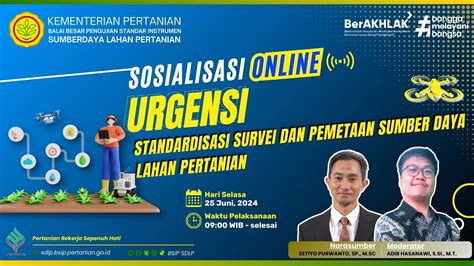 Sosialsasi Online Urgensi Standardisasi Survei Dan Pemetaan