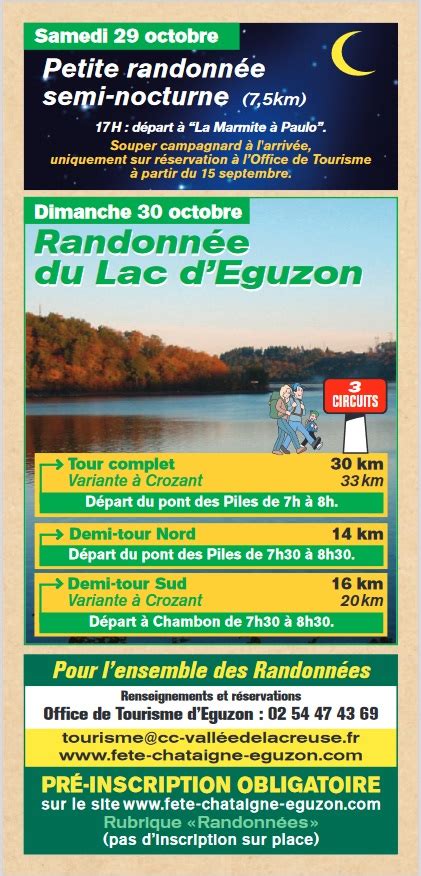 Fête de la Chataigne Eguzon 36 29 Oct 1er Nov 2022