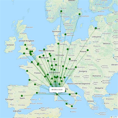 Olbia Destinations Routes Airport Information