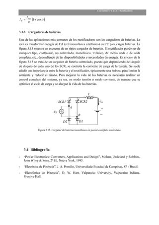 Electr Nica De Potencia Convertidores Rectificadores De Ca Cd Pdf