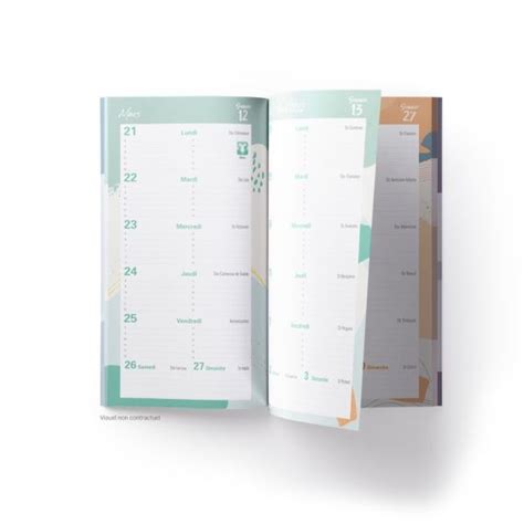 Agenda Souple De Poche Personnalisable Couverture Sur Mesure Quadri