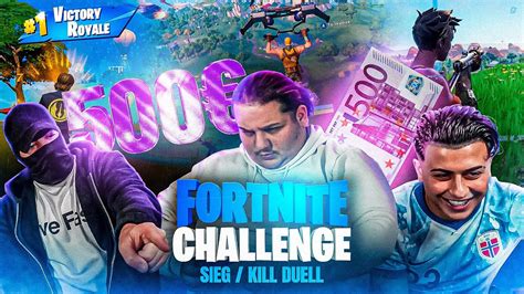 ICON 5 KÜNSTLER SPIELEN DAS 1 MAL FORTNITE UM 500 mit Biggie68