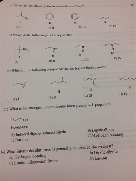 Solved Which Of The Following Structures Contains An Chegg