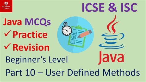 Part User Defined Methods In Java Youtube