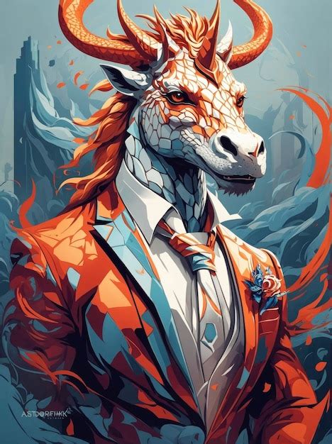 Premium AI Image | Mythical Creatures in Modern Attire