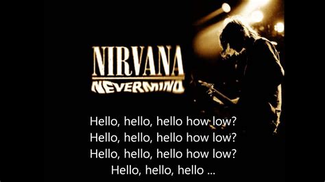 Nirvana Smells Like Teen Spirit Lyrics On Screen Hq Youtube