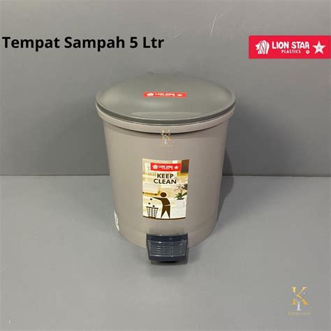 Jual LION STAR TEMPAT SAMPAH INJAK BUNDAR 5 LTR C12 10 LTR C11 STAR