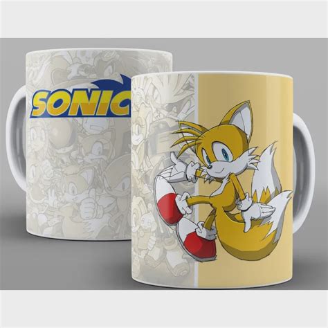 Caneca Miles Tails Prower Sonic No Shoptime