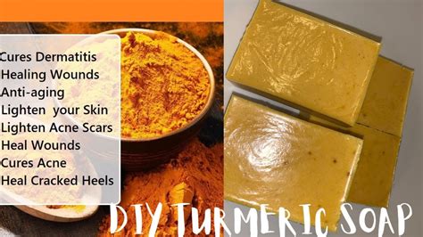 Homemade Turmeric Soap Super Easy 2 Ingredients Only Youtube