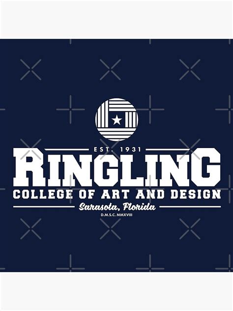 Ringling College Of Art And Design Logo Poster By Deadmansupplyco