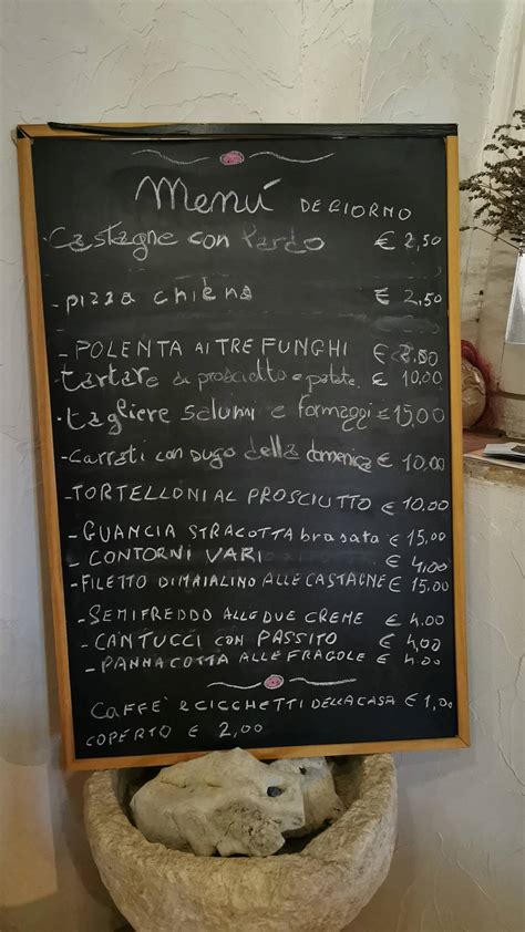 Menu Da La Prosciutteria Ristorante Pietraroja