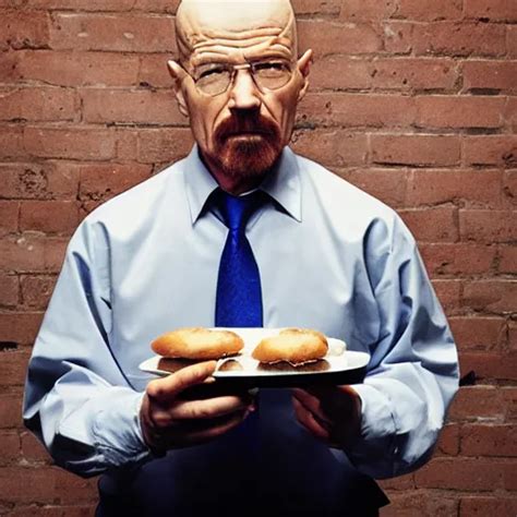 Walter White Eating Bagels Photography Stable Diffusion