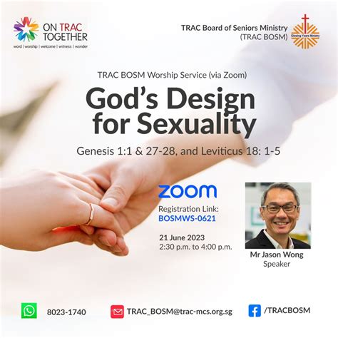 Gods Design For Sexuality Trac Board Of Seniors Ministry