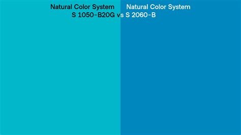 Natural Color System S 1050 B20g Vs S 2060 B Side By Side Comparison