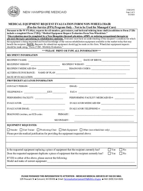 Fillable Online Medical Equipment Request Evaluation Form Fax Email