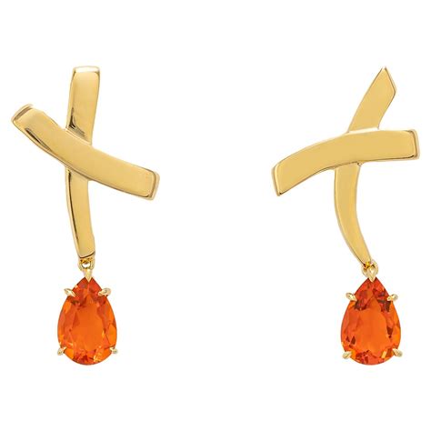 Fire Opal Earrings