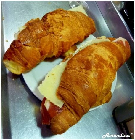 Subtil mélange espagnol entre un croissant du jambon serano et de la