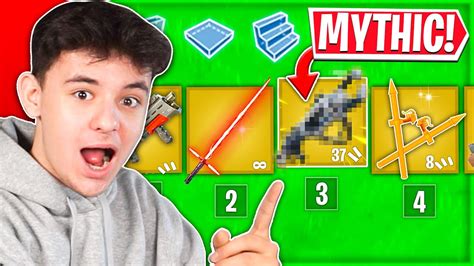 Tylko Mityczne Itemy Challenge W Fortnite Youtube