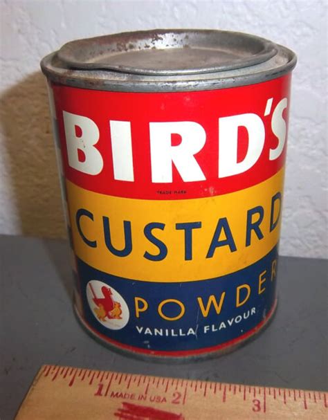 Vintage Birds Custard Powder 11 Oz Empty Tin Great Graphics Birmingham