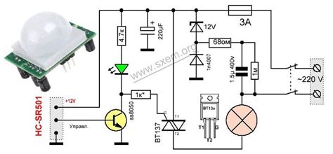 Hc Sr501 Datasheet Принципиальная схема Схемотехника Электронная схема