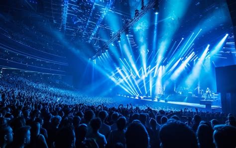 Premium Photo | Crowd at concert Cheering crowd in front of bright ...