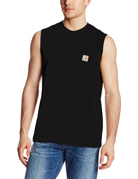 Carhartt Cotton Workwear Pocket Sleeveless Midweight T Shirt Relaxed