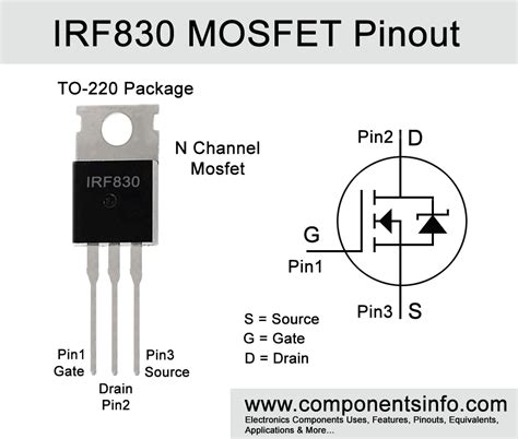 IRF830 Pinout Equivalent Applications Features And Other Important Info