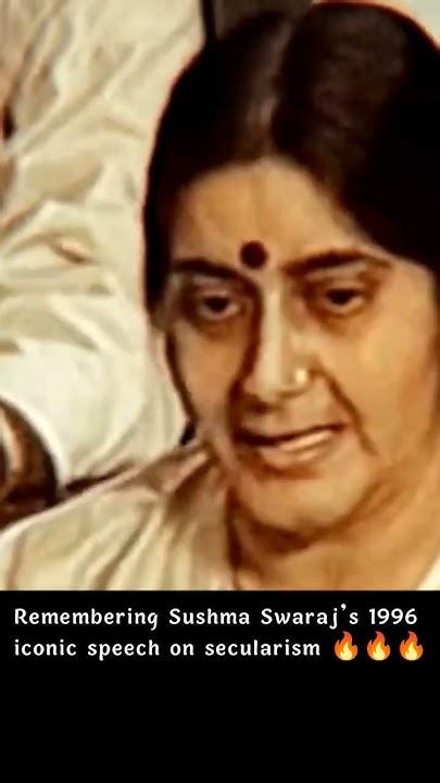 Sushma Swarajs 1996 Iconic Speech On Secularism 🔥🔥🔥trending