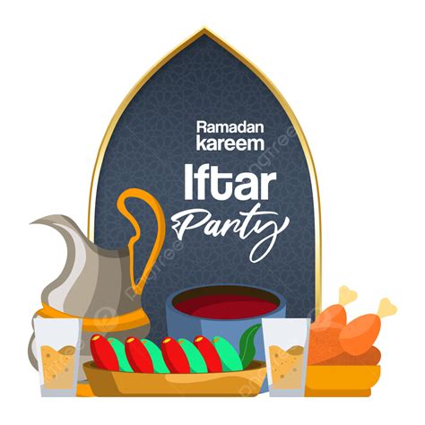 Iftar Ramadan Party White Transparent Ramadan Kareem Iftar Party For