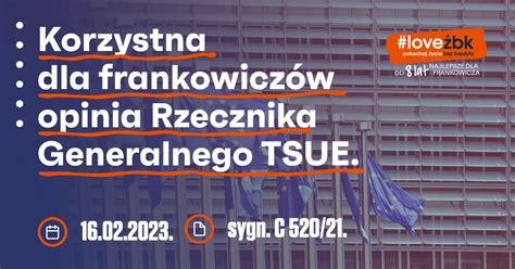 Korzystna Dla Frankowicz W Opinia Rzecznika Generalnego Tsue W Kwestii