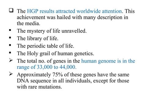 Human Genome Project Ppt