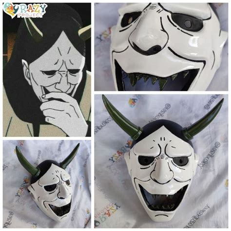 Jual Orochimaru Konoha Naruto Hannya Oni Mask Topeng Kayu Cosplay Anime