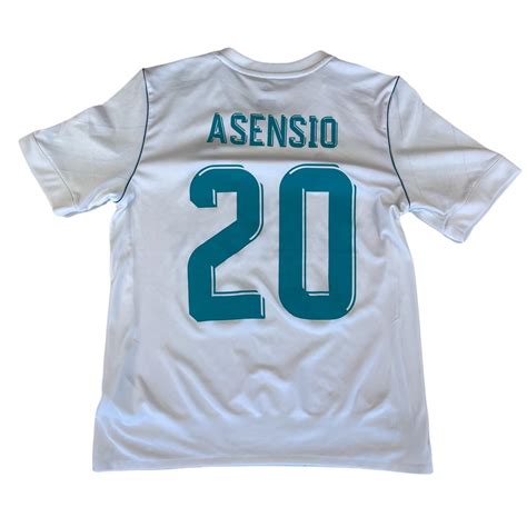 Adidas Marco Asensio Real Madrid Youth Jersey White Depop