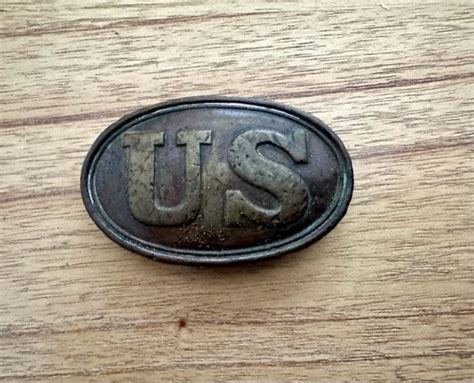 Civil War Era Brass Federal Us Belt Buckle Please Read Etsy