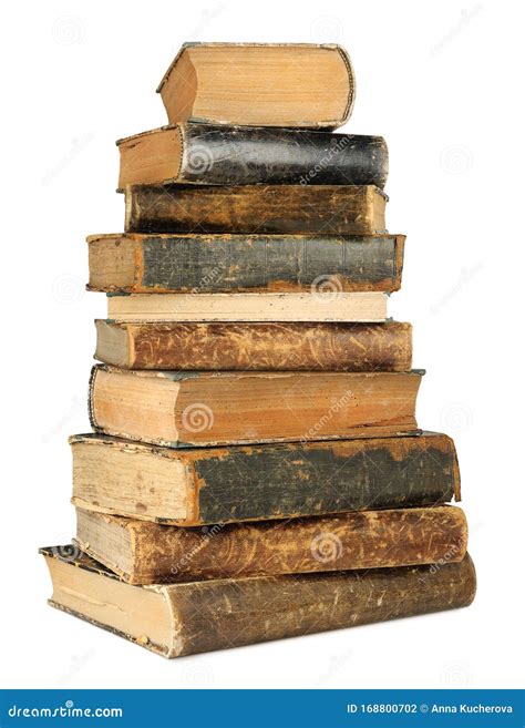 Hoge Stapel Oude Boeken Stock Foto Image Of Wijnoogst