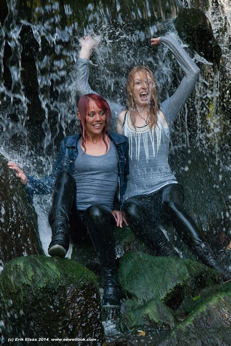 Wwf 69065 Movie And Images 2 Girls In Waterfall In Tight Black Pants Wetlook World Forum