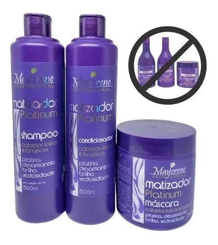 Kit Desamarelador Matizador Platinum X Ml Maycrene Mercadolivre