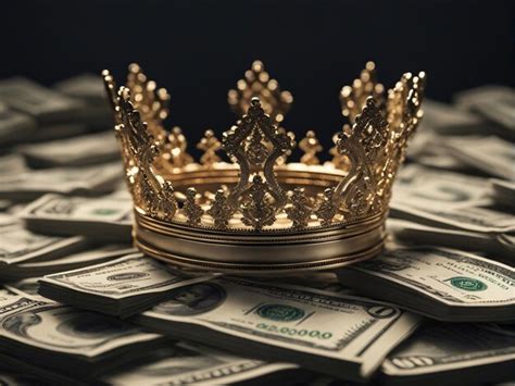 Premium AI Image Crown On Top Of A Pile Of Cash