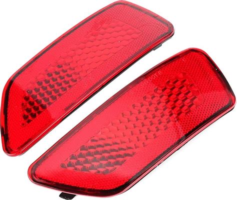 Qiilu 2 Uds Reflectores De Parachoques Trasero De Coche 57010720AC