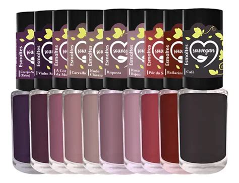 Kit Esmaltes Sou Vegan Tons De Nude Mais Vendidos Vegano MercadoLivre