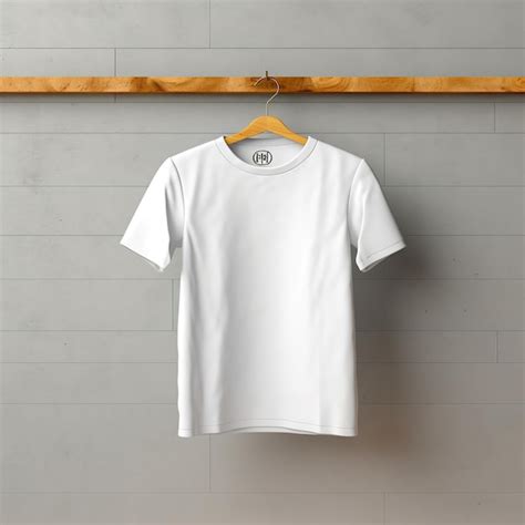 Maqueta De Una Camiseta Blanca Foto Premium