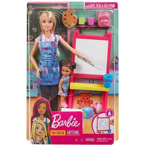 Barbie Profiss Es Professora De Arte Loira Mattel Submarino