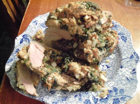 Spinach Stuffed Pork Roast - Putting It All On The Table