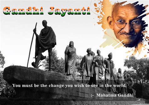 Gandhi Jayanti Poster on Behance