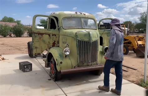 Sold Recently Restored Ford Coe Flatbed Truck With A Off