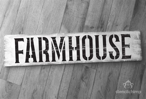 Farmhouse Letter Stencils