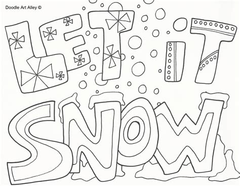 Let It Snow Coloring Pages